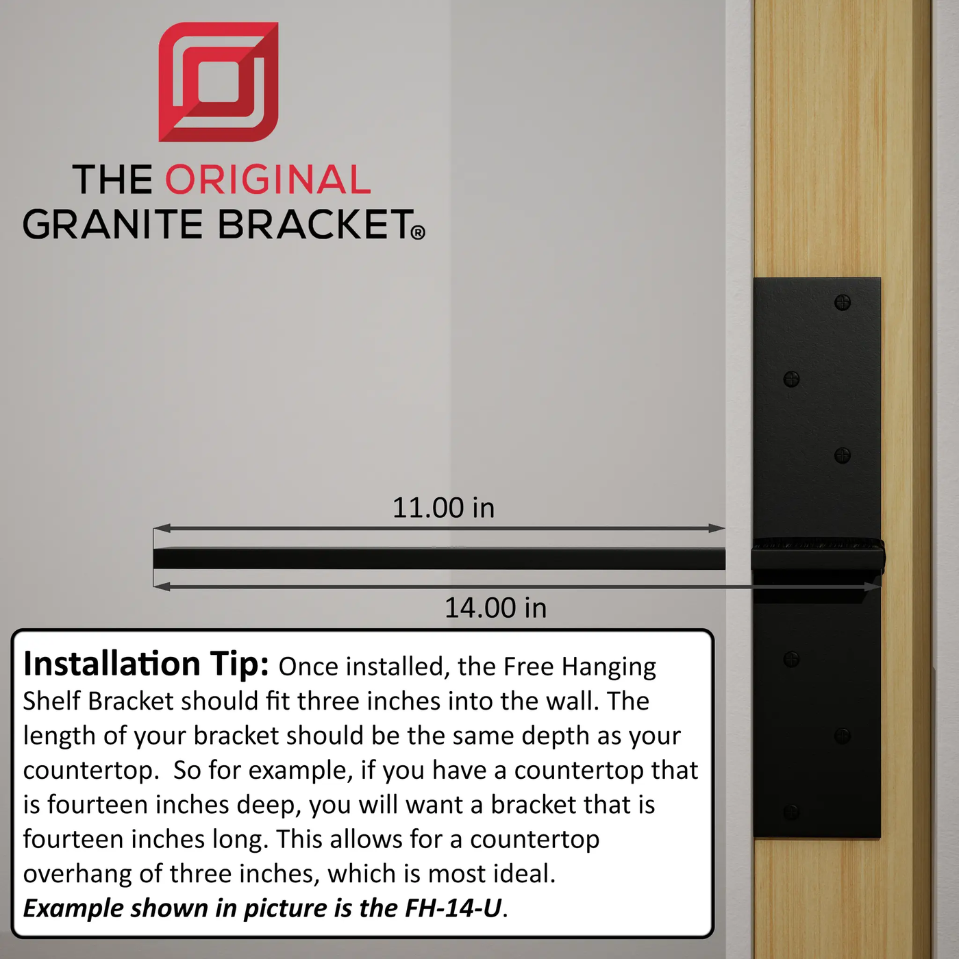 The Original™ Shower Bench Bracket® by The Original Granite Bracket