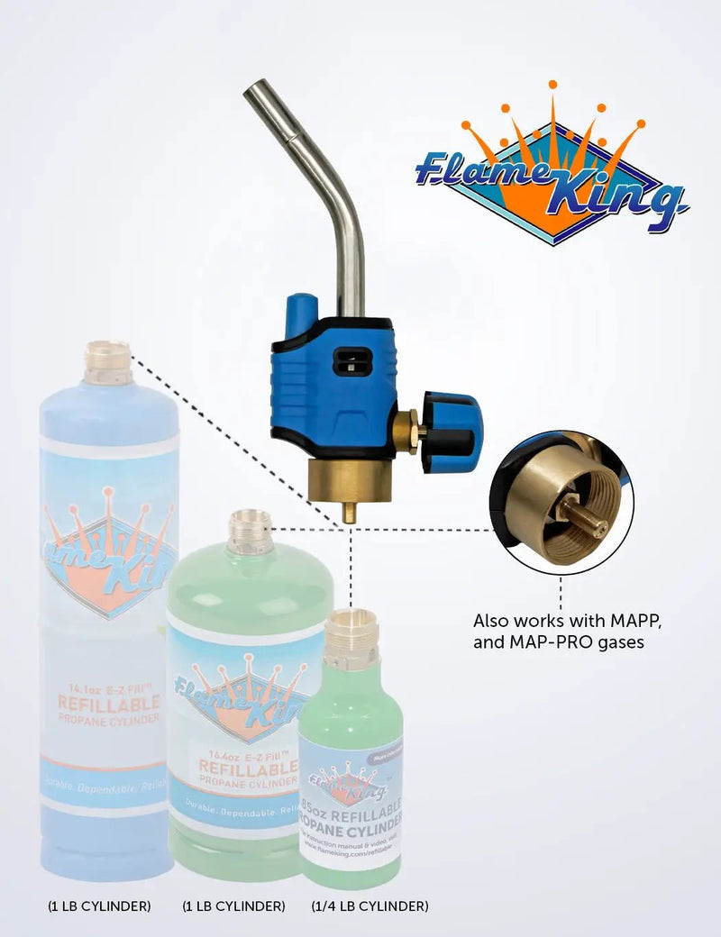 Flame King Trigger Start Lighter Welding Propane Gas Blow Torch Head by Flame King Products