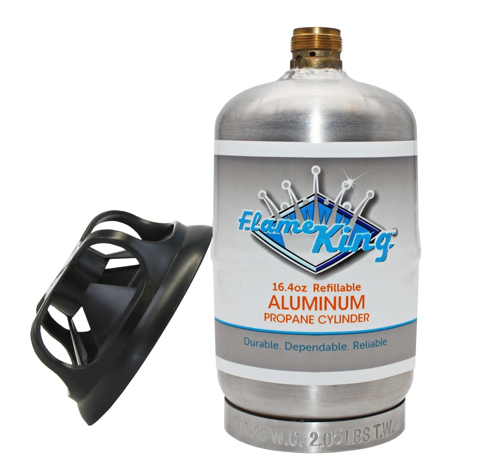 Flame King Eco Friendly Sustainable 1lb Aluminum Refillable Propane Tank LP Cylinder by Flame King Products