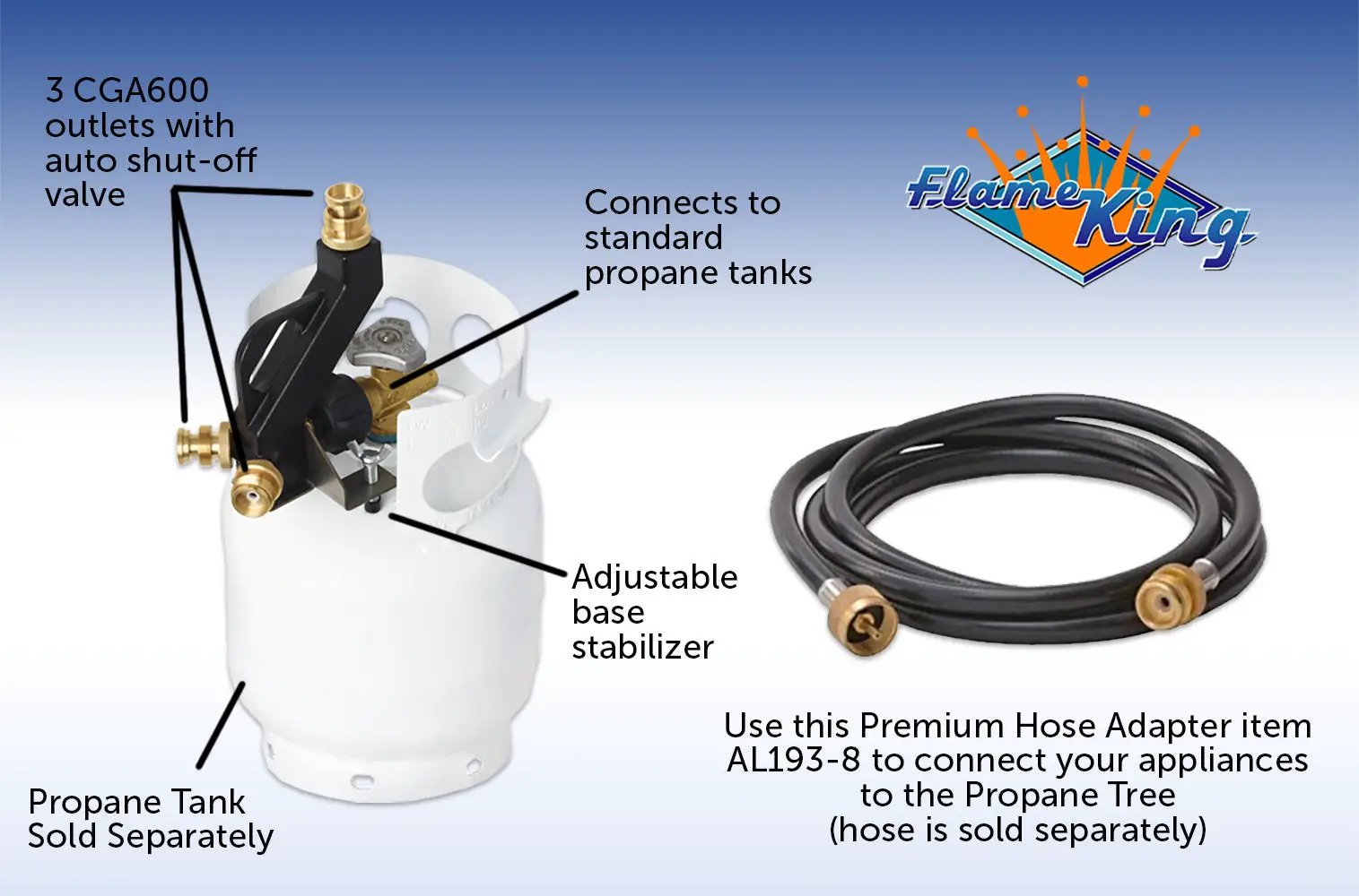 Flame King Mini 3-Ports Distribution Tree for Camping by Flame King Products