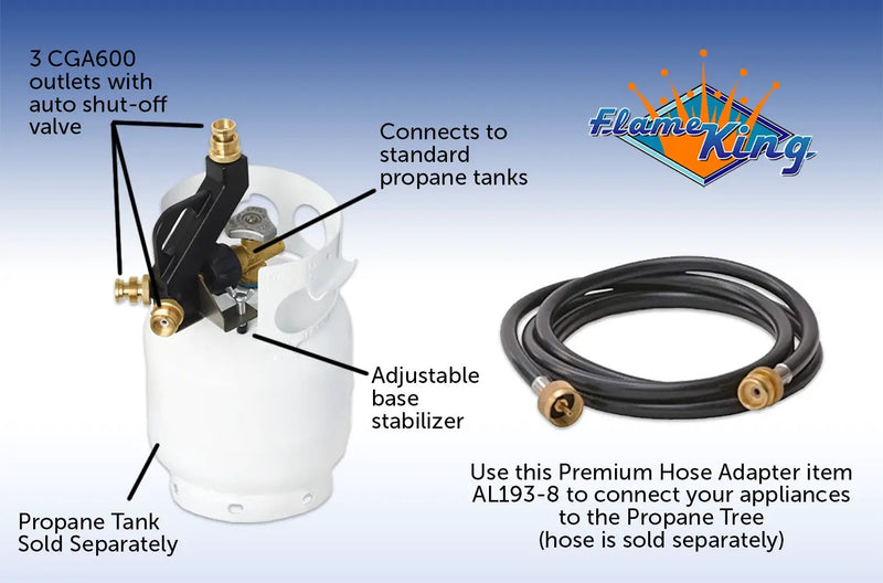 Flame King Mini 3-Ports Distribution Tree for Camping by Flame King Products