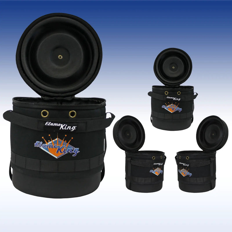 Flame King Propane Gas Hauler for 3lb Propane Tank Insulated Protective Carry Case by Flame King Products
