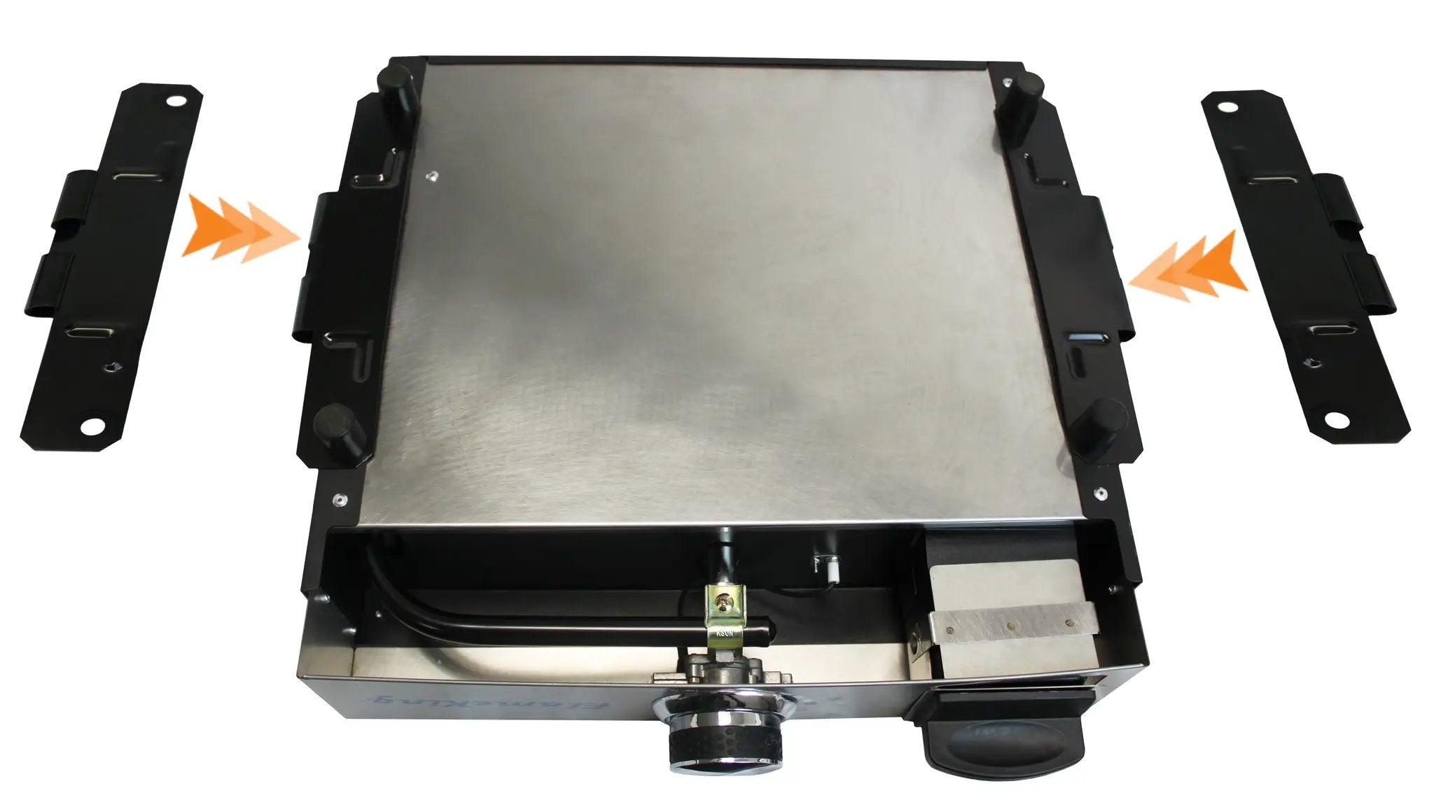 Flame King Bracket for Tabletop Griddles Connects via Leg Screws by Flame King Products