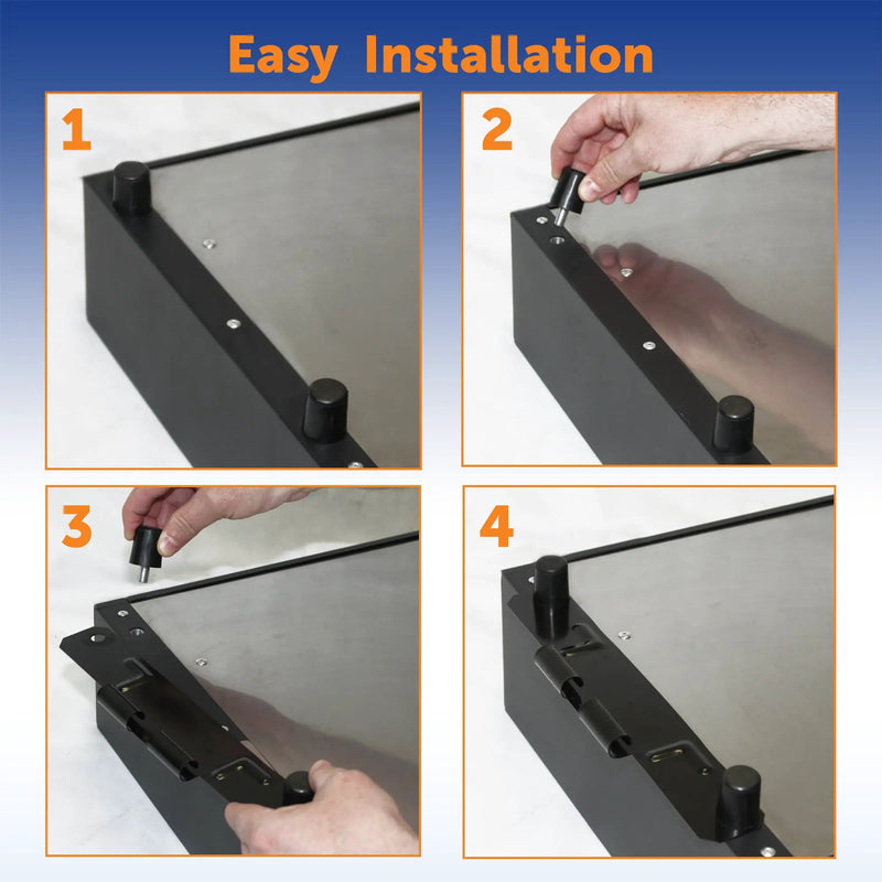 Flame King Bracket for Tabletop Griddles Connects via Leg Screws by Flame King Products