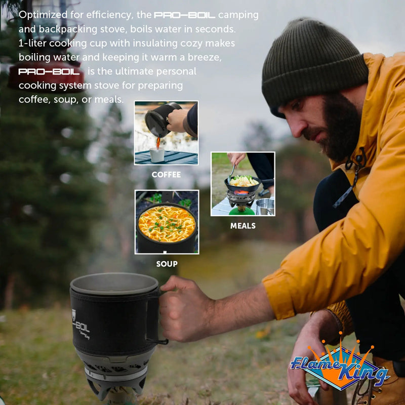 Flame King Pro-Boil Camping and Backpacking Stove Cooking System by Flame King Products