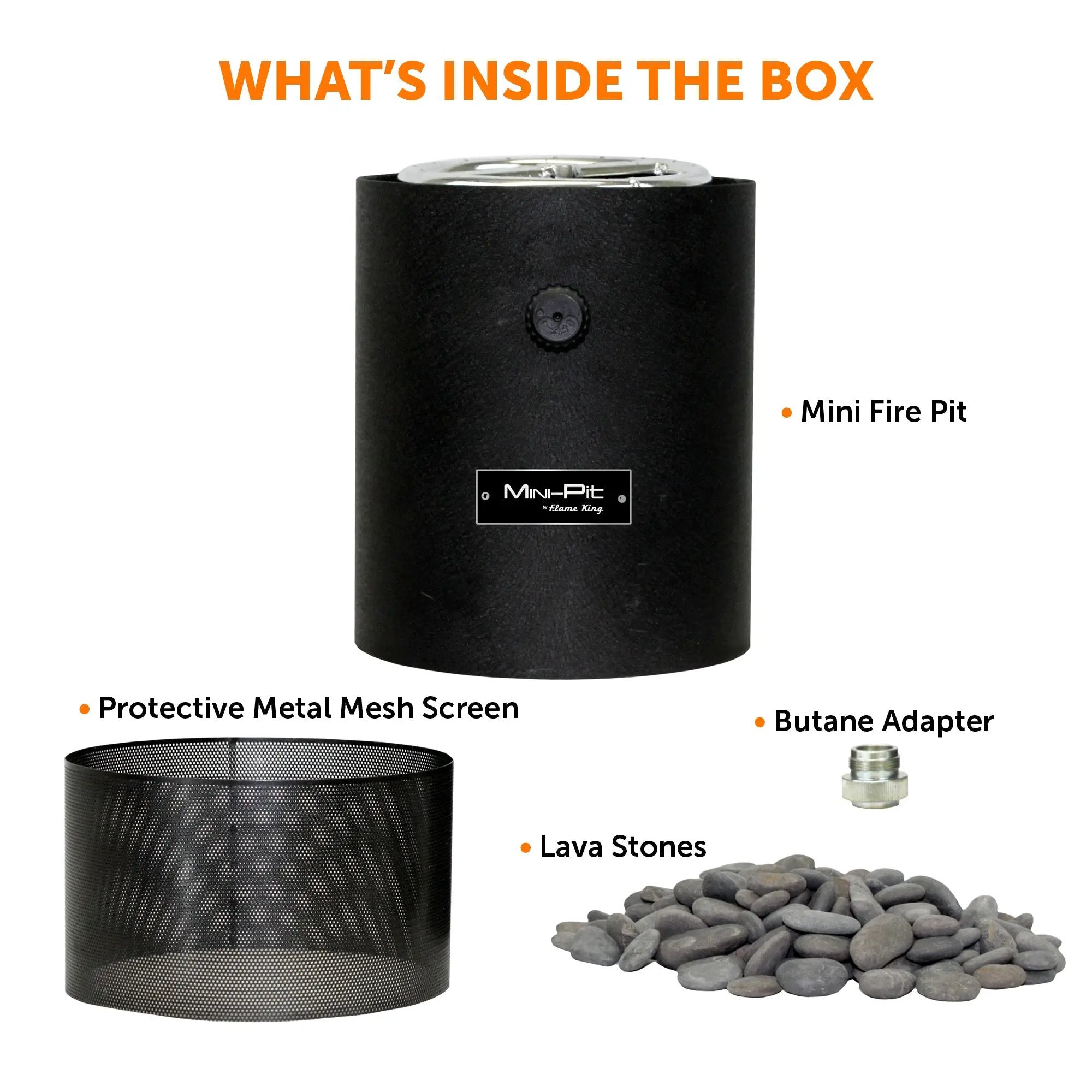 Flame King Smokeless Portable Mini Tabletop Fire Pit Dual Fuel Propane and Butane by Flame King Products
