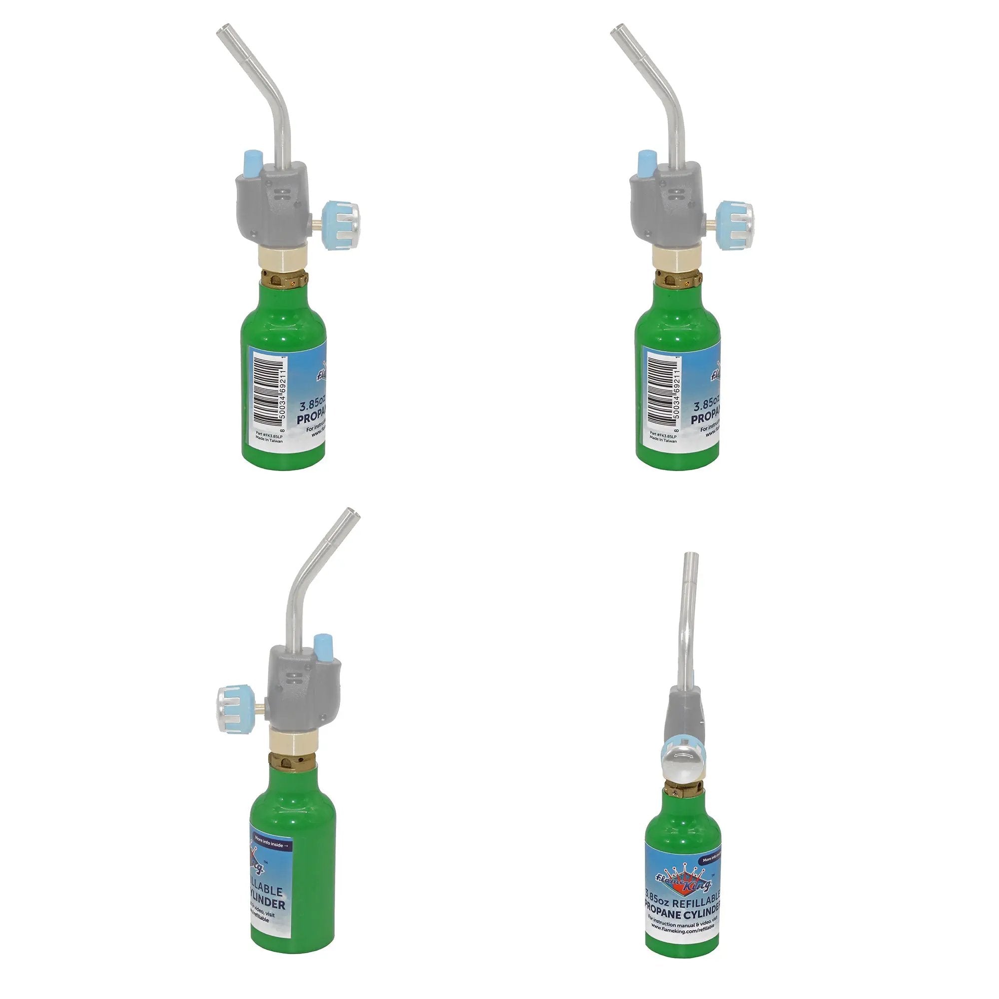 Flame King Eco Friendly 1/4 lb Refillable Mini Propane Tank Cylinder by Flame King Products