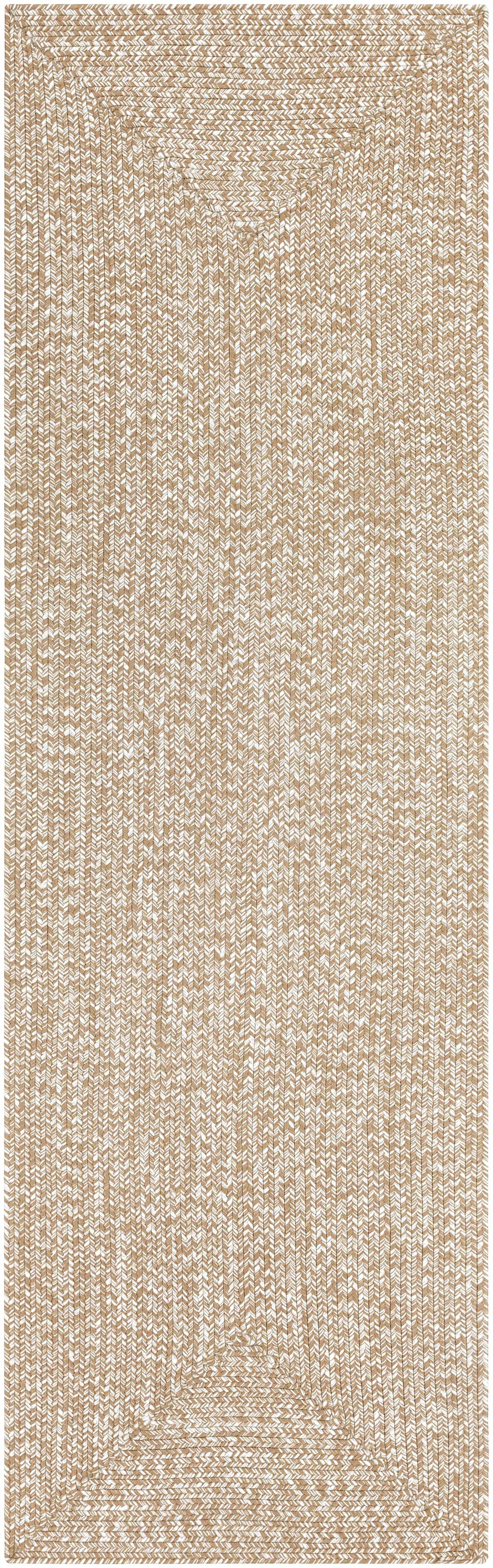 Cream Braided Faux Jute Outdoor Rug by Boutique Rugs