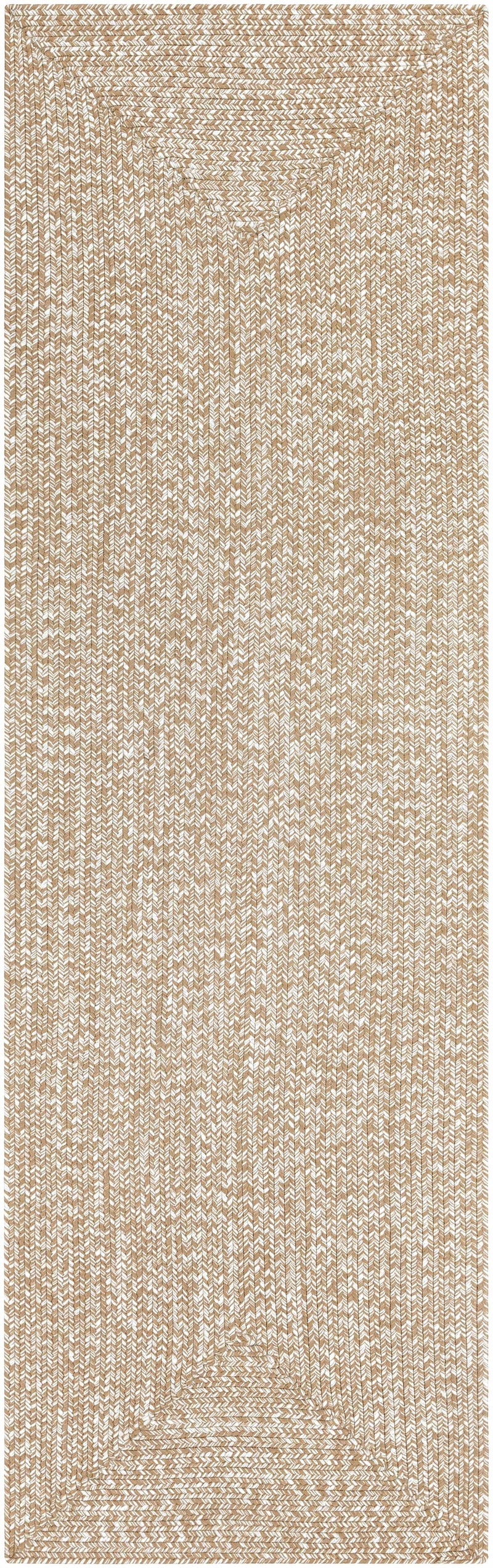 Cream Braided Faux Jute Outdoor Rug by Boutique Rugs