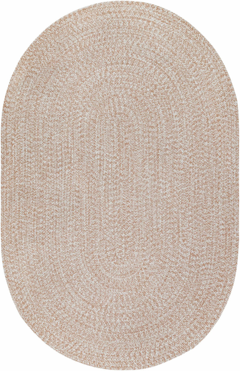 Cream Braided Faux Jute Outdoor Rug by Boutique Rugs