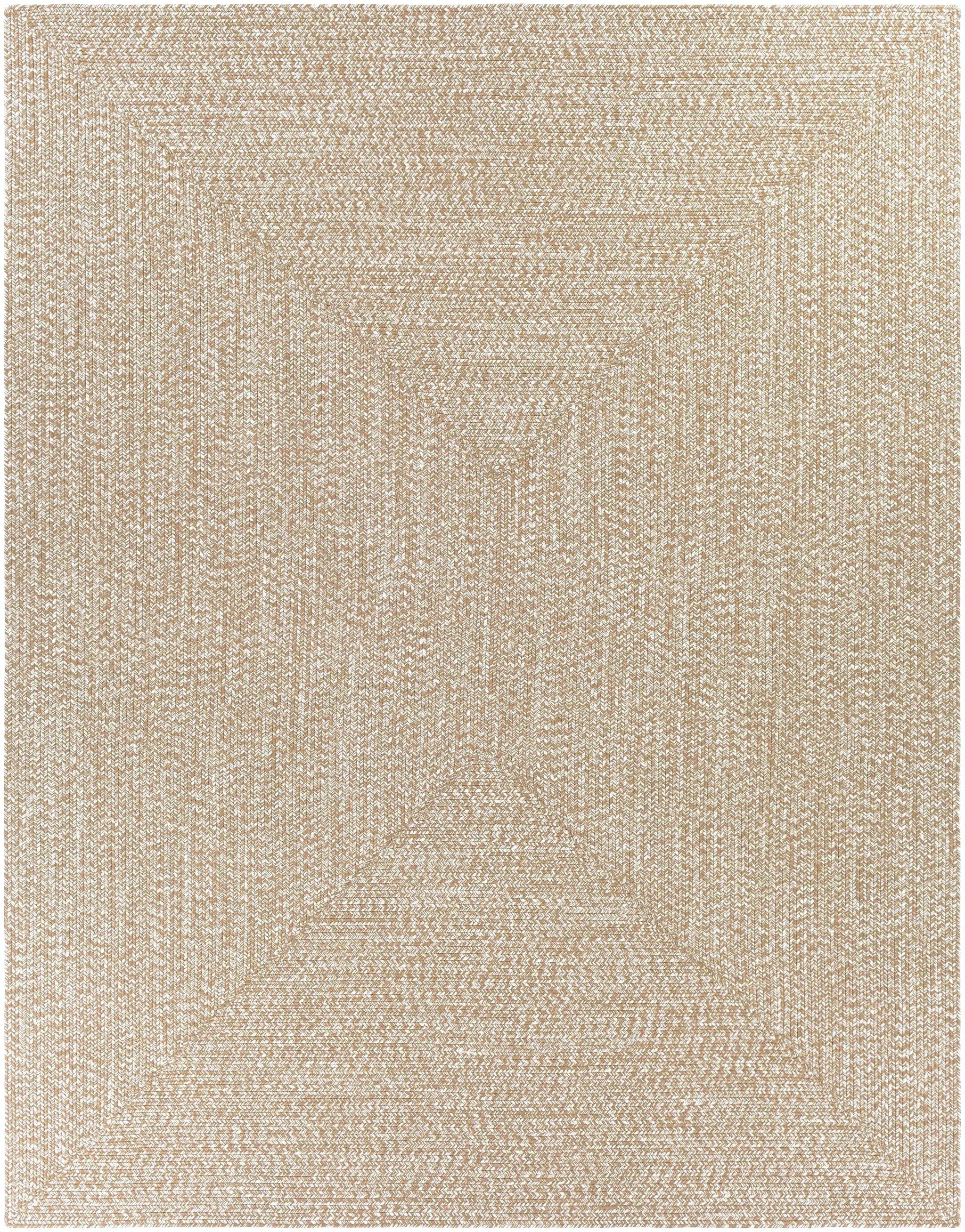 Cream Braided Faux Jute Outdoor Rug by Boutique Rugs