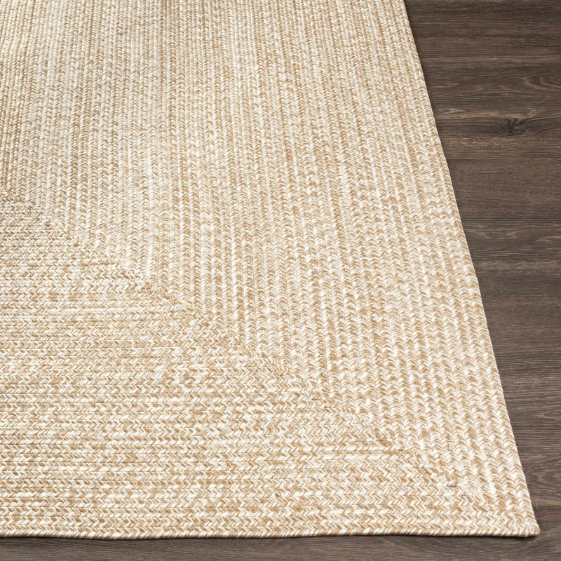 Cream Braided Faux Jute Outdoor Rug by Boutique Rugs