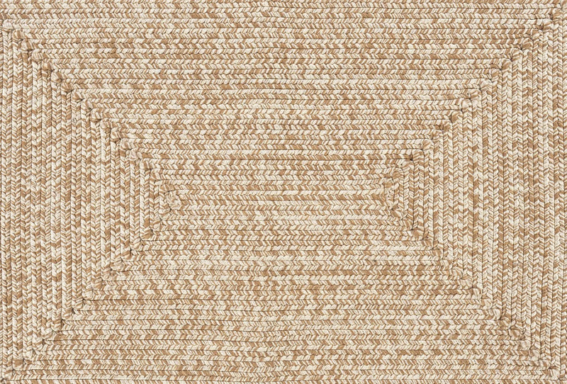 Cream Braided Faux Jute Outdoor Rug by Boutique Rugs