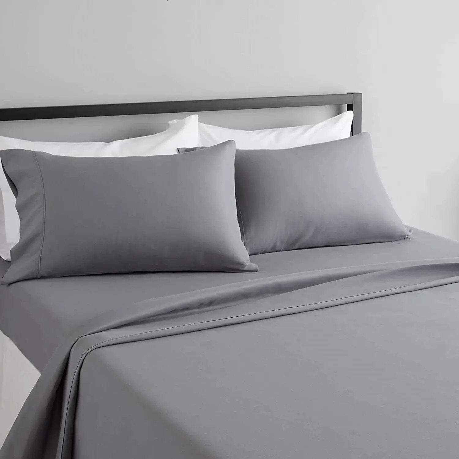 Full size Silver Grey 100-Percent Egyptian Cotton 1000 Thread Count Sheet Set by HomePacific