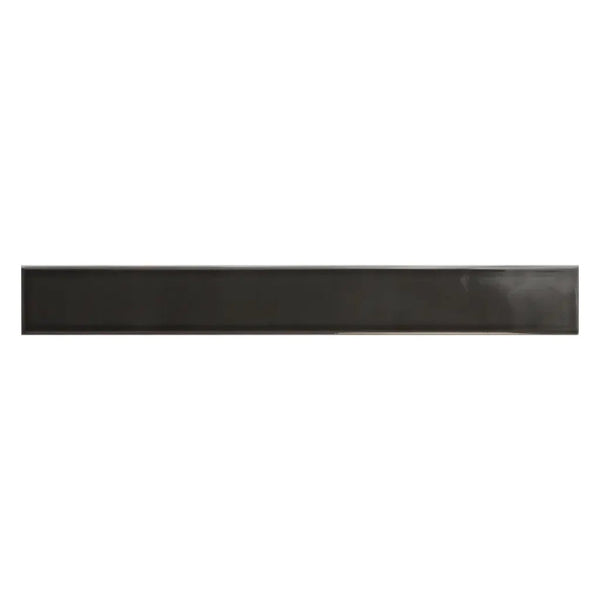 Jet Black 2x16 Glossy Ceramic Subway Tile (50 pack, 10.76 sq ft/case), photo 2 of 3