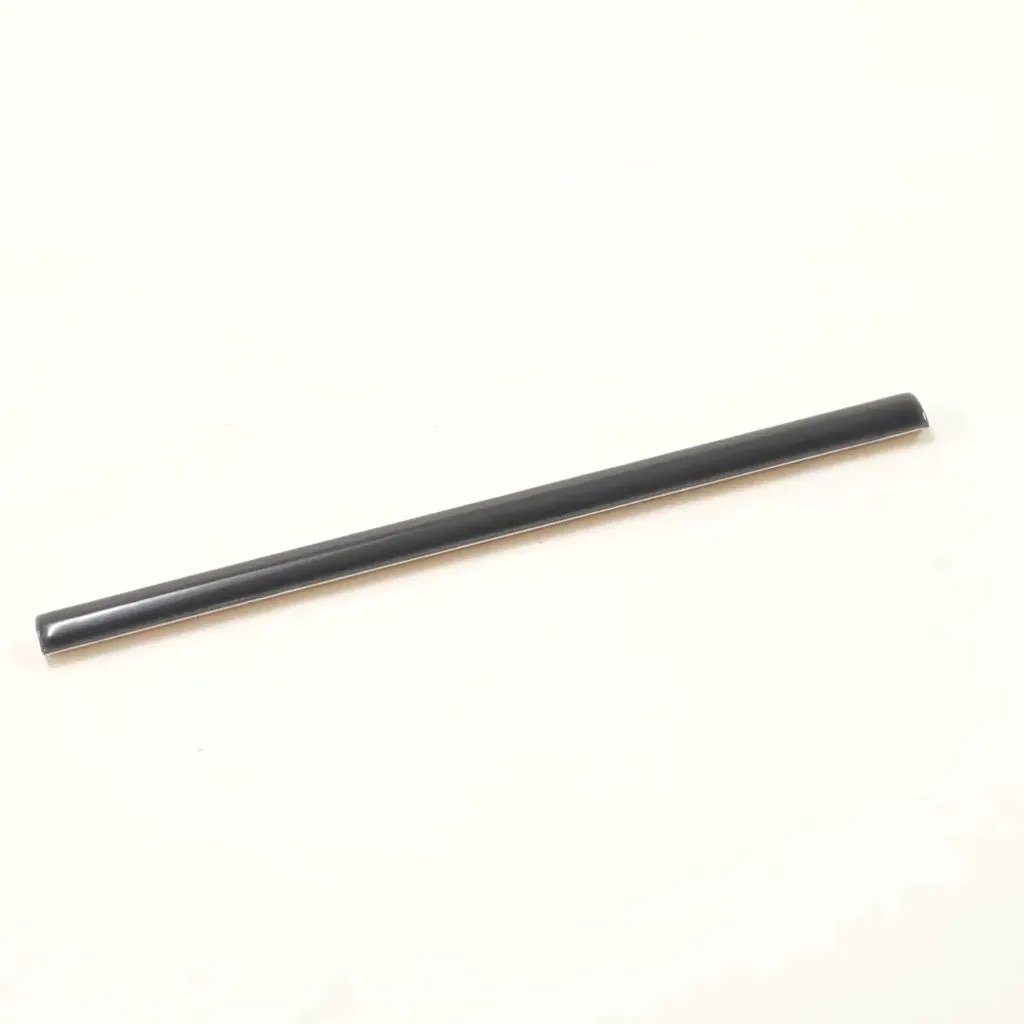 Jet Black 0.5x8 Glossy Ceramic Pencil Tile Trim (10 pack, 0.27 sq ft/case) by Apollo Tile