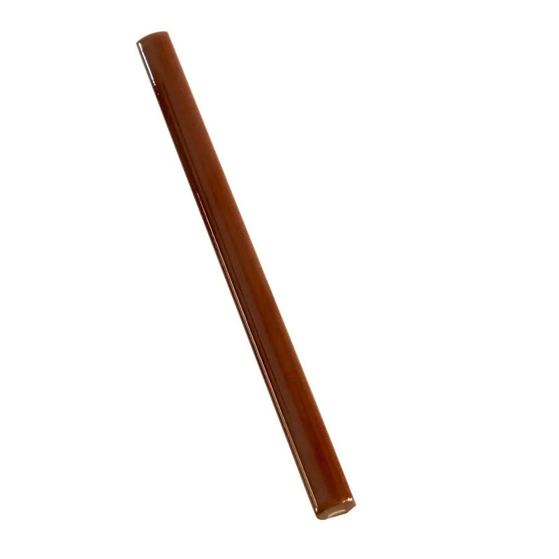 Caramel 0.5x8 Glossy Ceramic Pencil Tile Trim (10 pack, 0.27 sq ft/case) by Apollo Tile