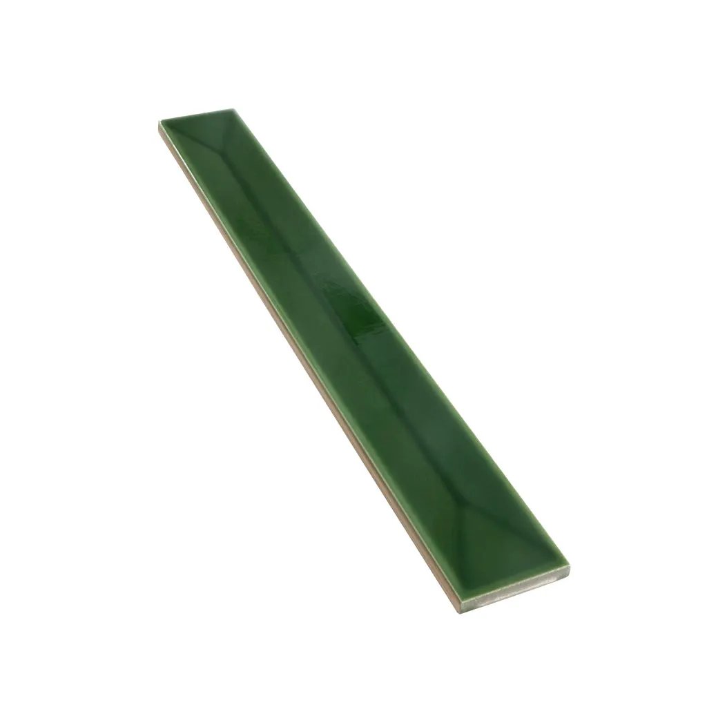 Forest Green 2x16 Glossy Ceramic Deco Subway Tile (50 pack,10.76 sq ft/case) by Apollo Tile