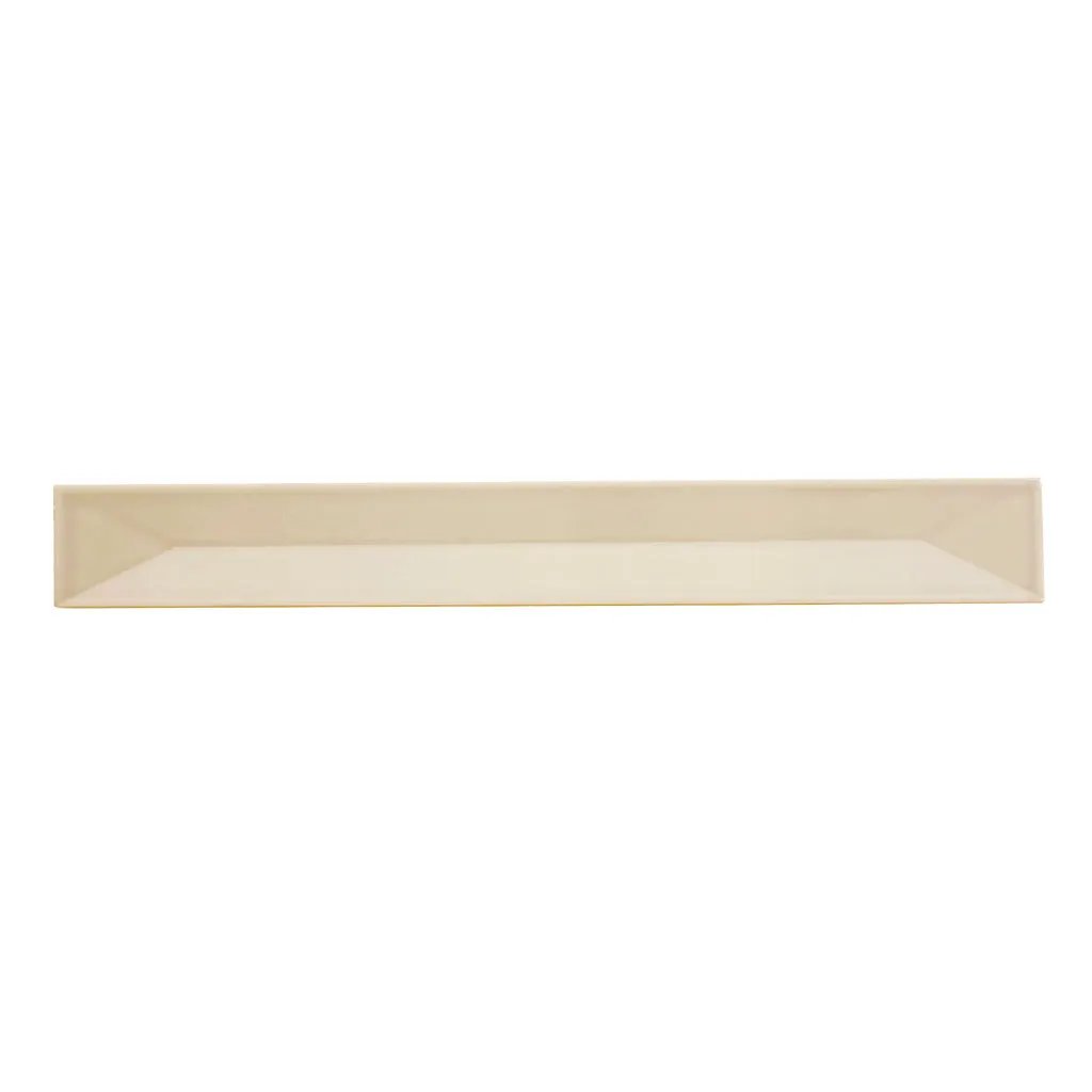 Soft Dove Gray 2x16 Glossy Ceramic Deco Subway Tile (50 pack,10.76 sq ft/case) by Apollo Tile