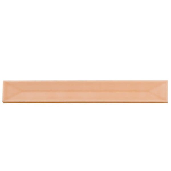 Powder Pink 2x16 Glossy Ceramic Deco Subway Tile (50 pack,10.76 sq ft/case), photo 2 of 8