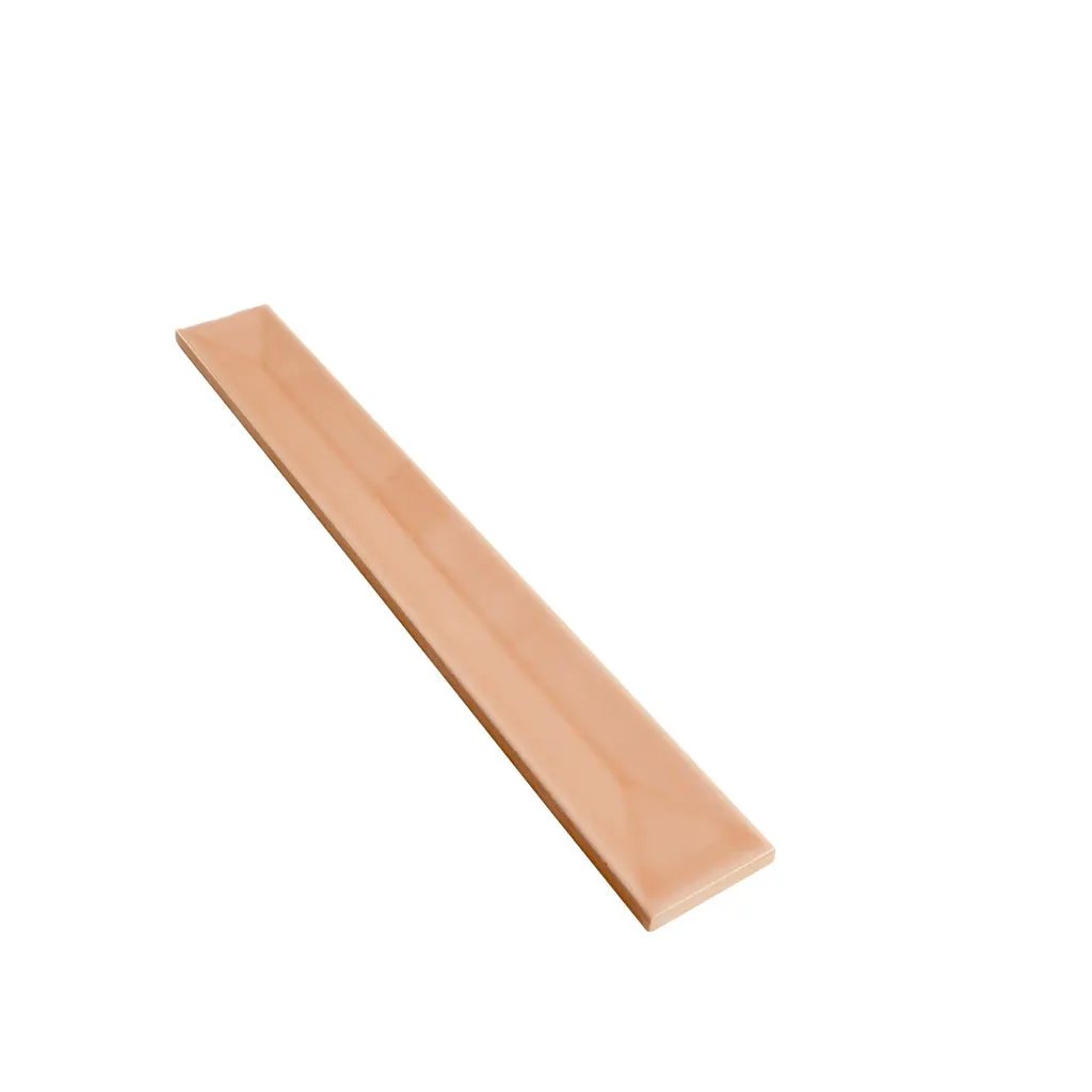 Powder Pink 2x16 Glossy Ceramic Deco Subway Tile (50 pack,10.76 sq ft/case) by Apollo Tile