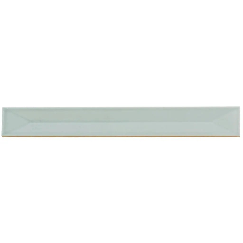 Pastel light Blue 2x16 Glossy Ceramic Deco Subway Tile (50 pack,10.76 sq ft/case) by Apollo Tile