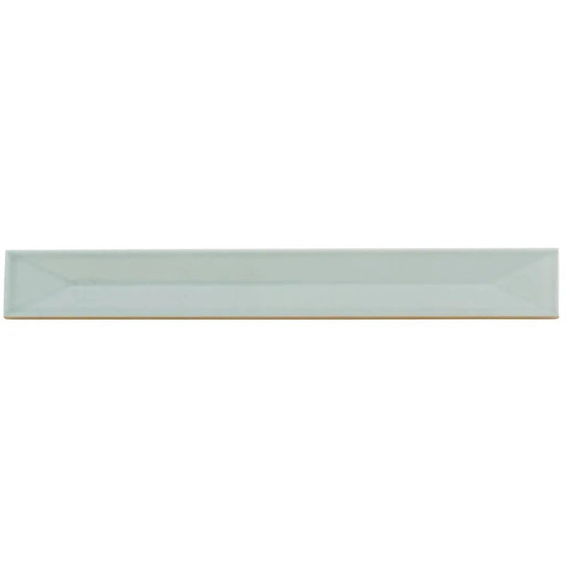 Pastel light Blue 2x16 Glossy Ceramic Deco Subway Tile (50 pack,10.76 sq ft/case) by Apollo Tile
