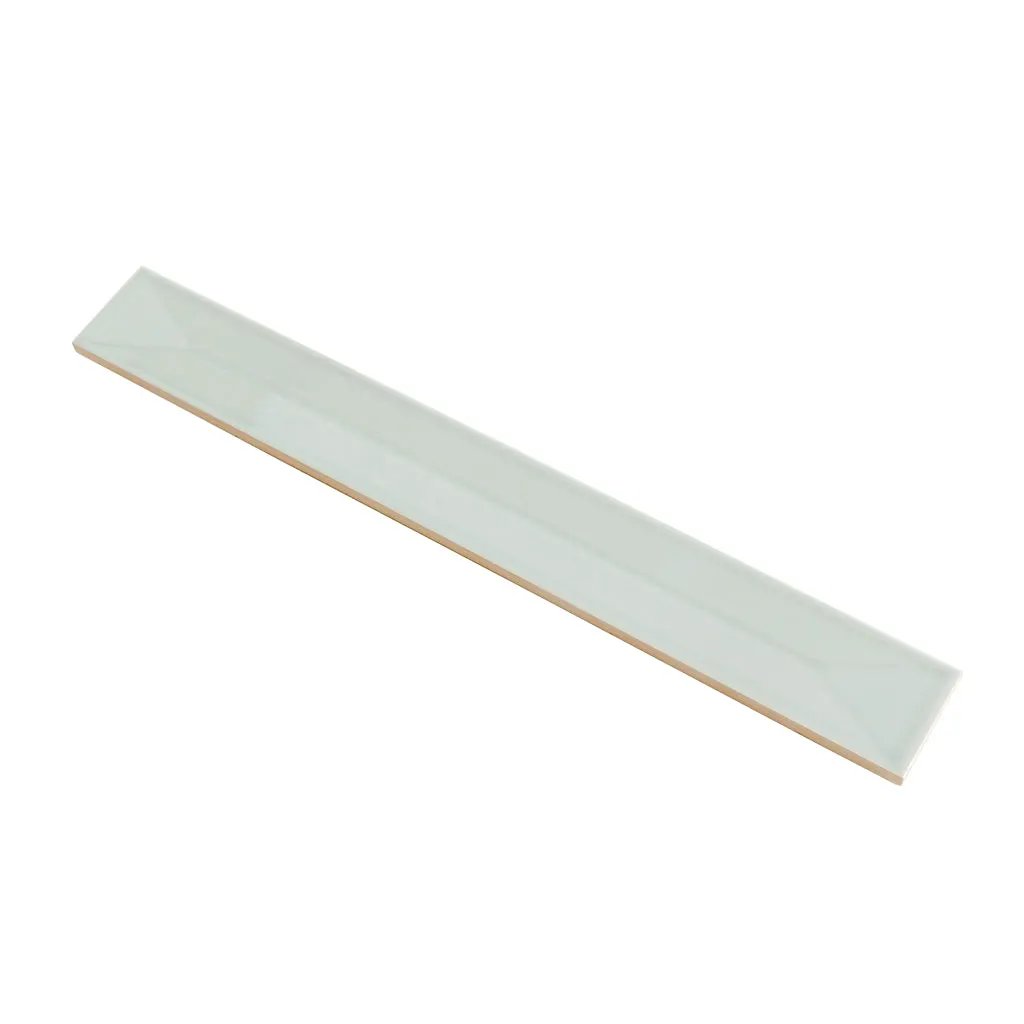 Pastel light Blue 2x16 Glossy Ceramic Deco Subway Tile (50 pack,10.76 sq ft/case) by Apollo Tile