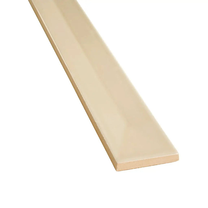 Alabaster Beige 2x16 Glossy Ceramic Deco Subway Tile (50 pack,10.76 sq ft/case) by Apollo Tile