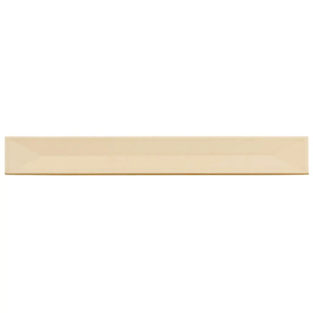 Alabaster Beige 2x16 Glossy Ceramic Deco Subway Tile (50 pack,10.76 sq ft/case) by Apollo Tile