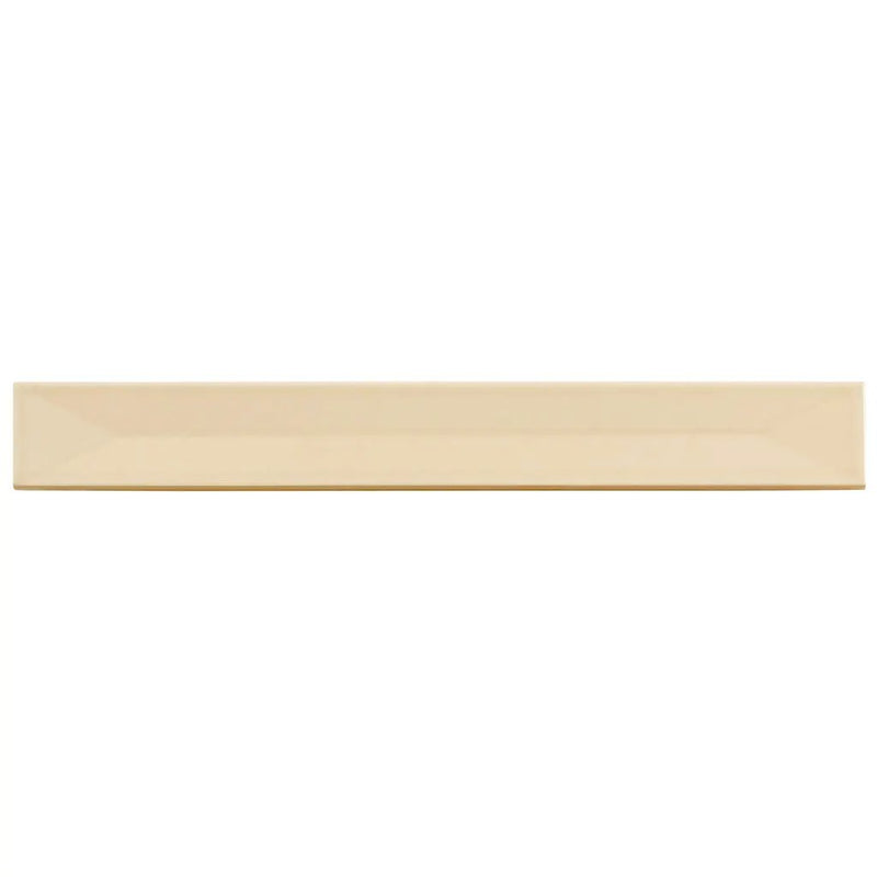 Alabaster Beige 2x16 Glossy Ceramic Deco Subway Tile (50 pack,10.76 sq ft/case) by Apollo Tile