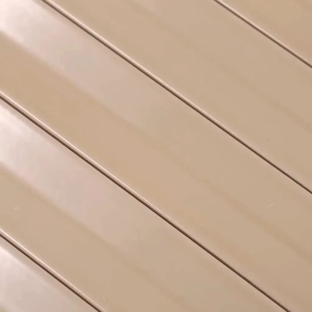 Alabaster Beige 2x16 Glossy Ceramic Deco Subway Tile (50 pack,10.76 sq ft/case) by Apollo Tile