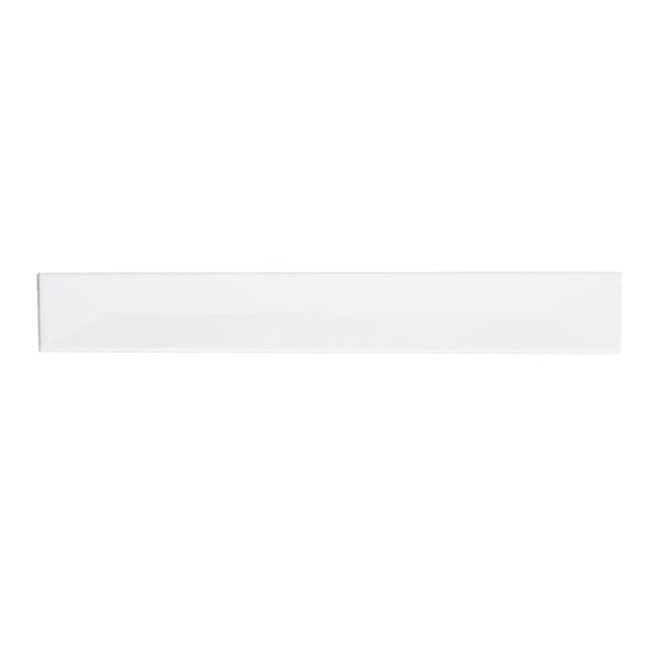 Snow White 2x16 Glossy Ceramic Deco Subway Tile (50 pack,10.76 sq ft/case), photo 2 of 8