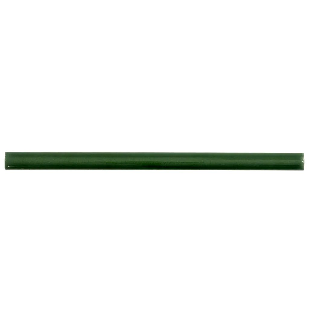 Forest Green 0.5x8 Glossy Ceramic Pencil Tile Trim (10 pack, 0.27 sq ft/case) by Apollo Tile