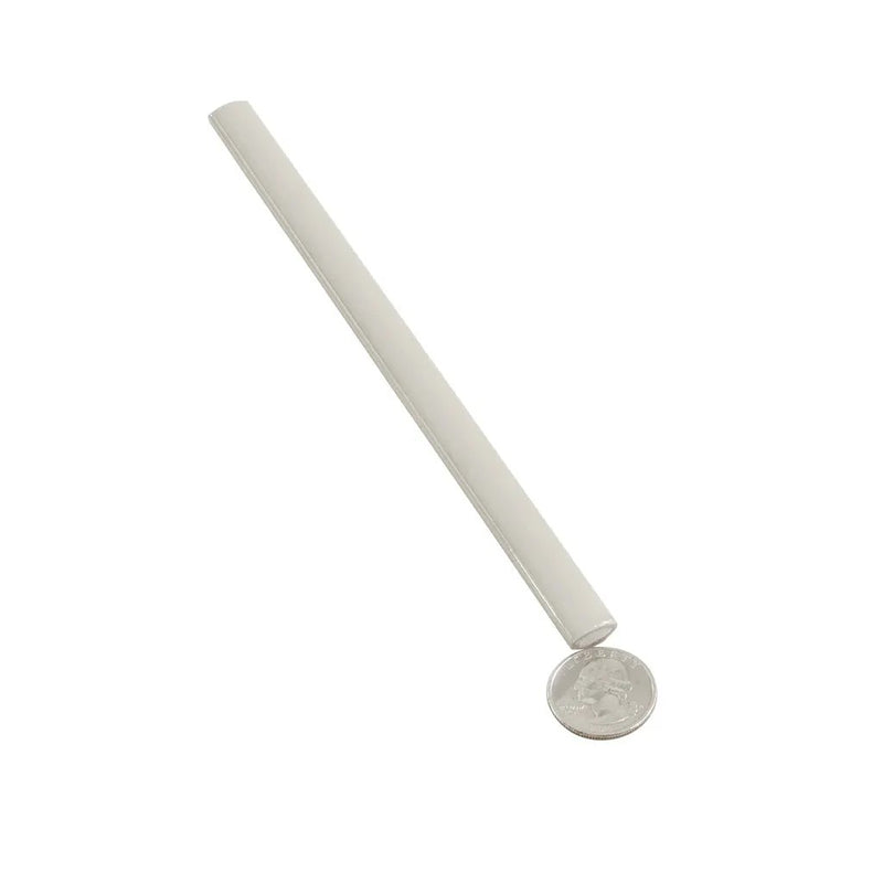 Soft Dove Gray 0.5x8 Glossy Ceramic Pencil Tile Trim (10 pack, 0.27 sq ft/case) by Apollo Tile