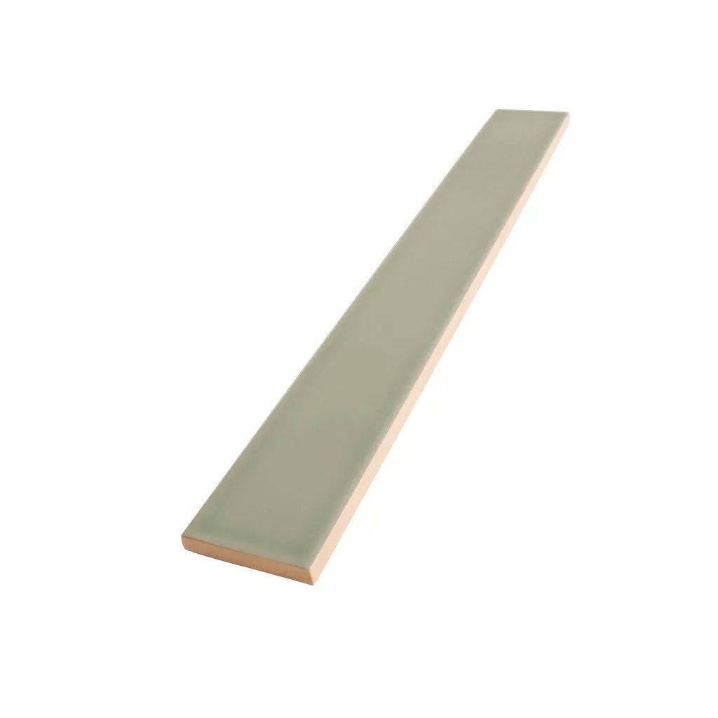 Soft Mint Green 2x16 Glossy Ceramic Subway Tile (50 pack, 10.76 sq ft/case) by Apollo Tile
