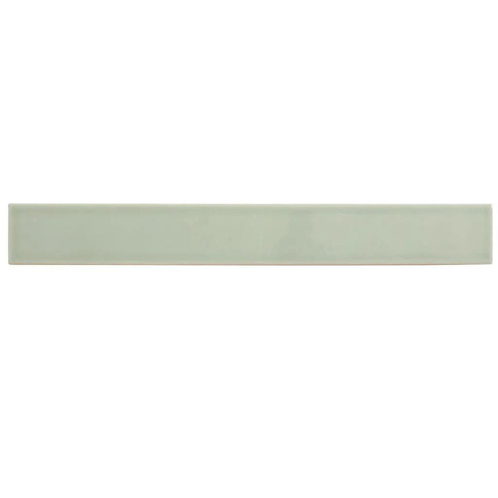 Soft Mint Green 2x16 Glossy Ceramic Subway Tile (50 pack, 10.76 sq ft/case) by Apollo Tile
