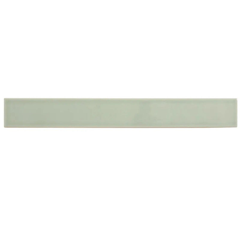 Soft Mint Green 2x16 Glossy Ceramic Subway Tile (50 pack, 10.76 sq ft/case) by Apollo Tile