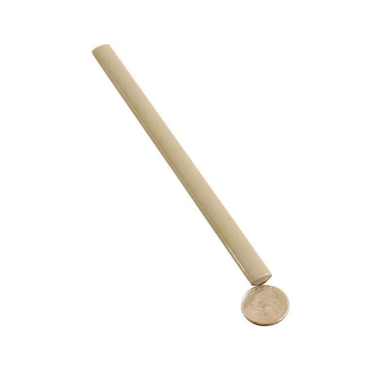 Soft Olive 0.5x8 Glossy Ceramic Pencil Tile Trim (10 pack, 0.27 sq ft/case) by Apollo Tile