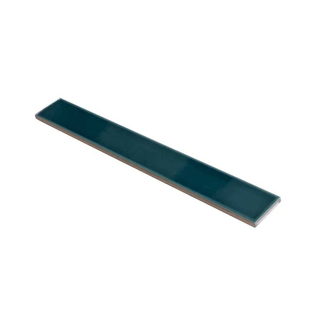 Emerald Petrol Blue 2x16 Glossy Ceramic Subway Tile (50 pack, 10.76 sq ft/case) by Apollo Tile