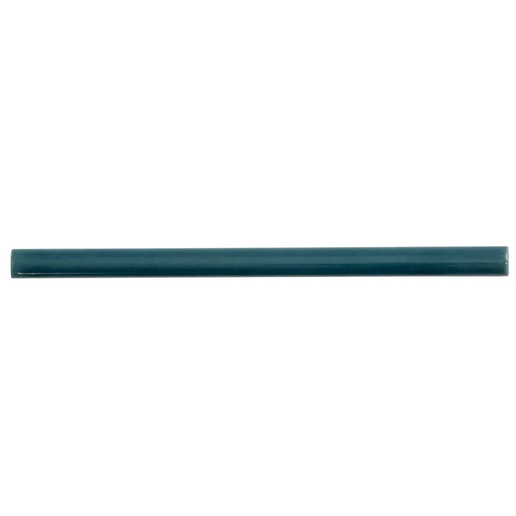 Emerald Petrol Blue 0.5x8 Glossy Ceramic Pencil Tile Trim (10 pack, 0.27 sq ft/case) by Apollo Tile