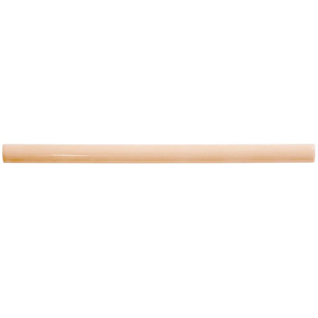 Powder Pink 0.5x8 Glossy Ceramic Pencil Tile Trim (10 pack, 0.27 sq ft/case) by Apollo Tile