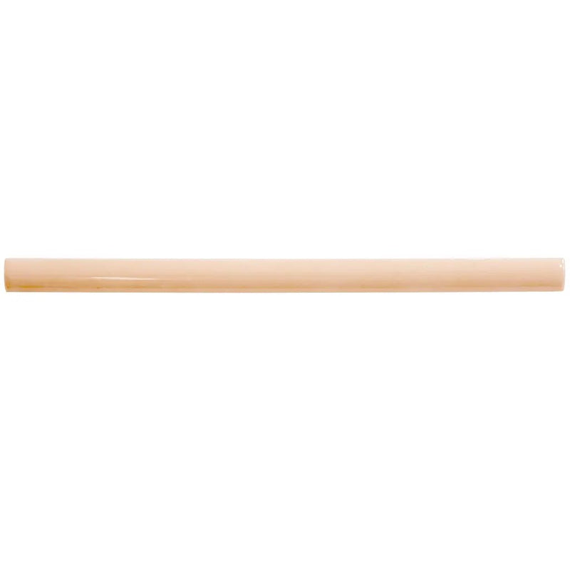 Powder Pink 0.5x8 Glossy Ceramic Pencil Tile Trim (10 pack, 0.27 sq ft/case) by Apollo Tile