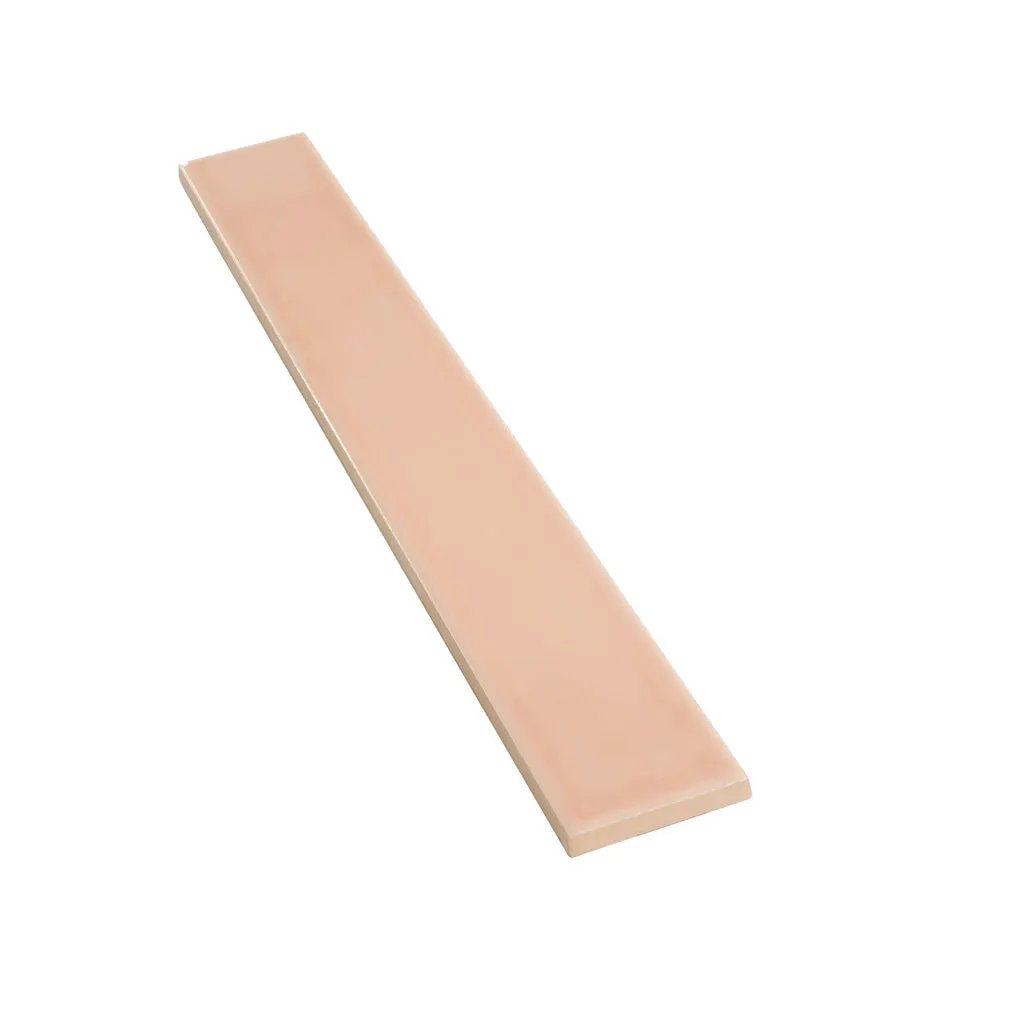 Powder Pink 2x16 Glossy Ceramic Subway Tile (50 pack, 10.76 sq ft/case) by Apollo Tile