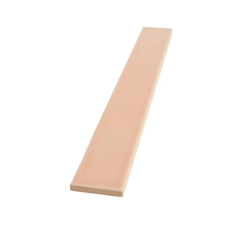 Powder Pink 2x16 Glossy Ceramic Subway Tile (50 pack, 10.76 sq ft/case) by Apollo Tile