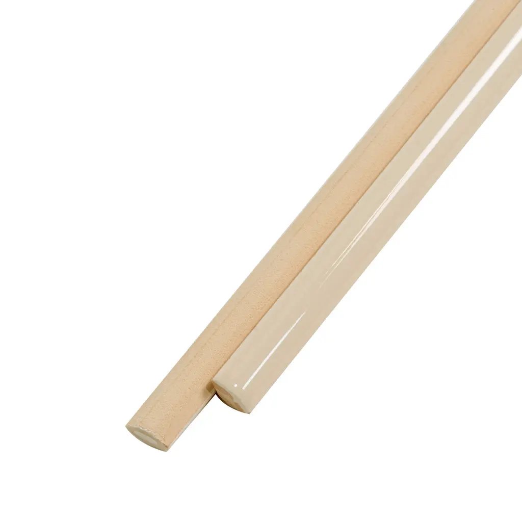 Alabaster Beige 0.5x8 Glossy Ceramic Pencil Tile Trim (10 pack, 0.27 sq ft/case) by Apollo Tile