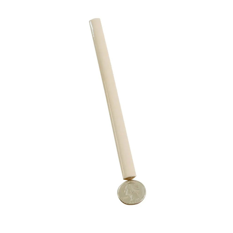 Alabaster Beige 0.5x8 Glossy Ceramic Pencil Tile Trim (10 pack, 0.27 sq ft/case) by Apollo Tile