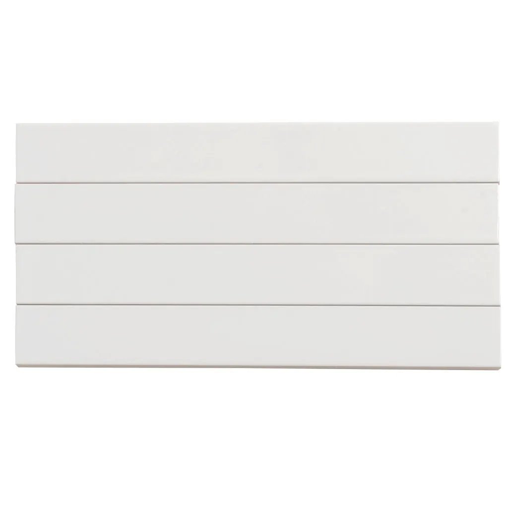 Snow White 2x16 Glossy Ceramic Subway Tile (50 pack, 10.76 sq ft/case) by Apollo Tile