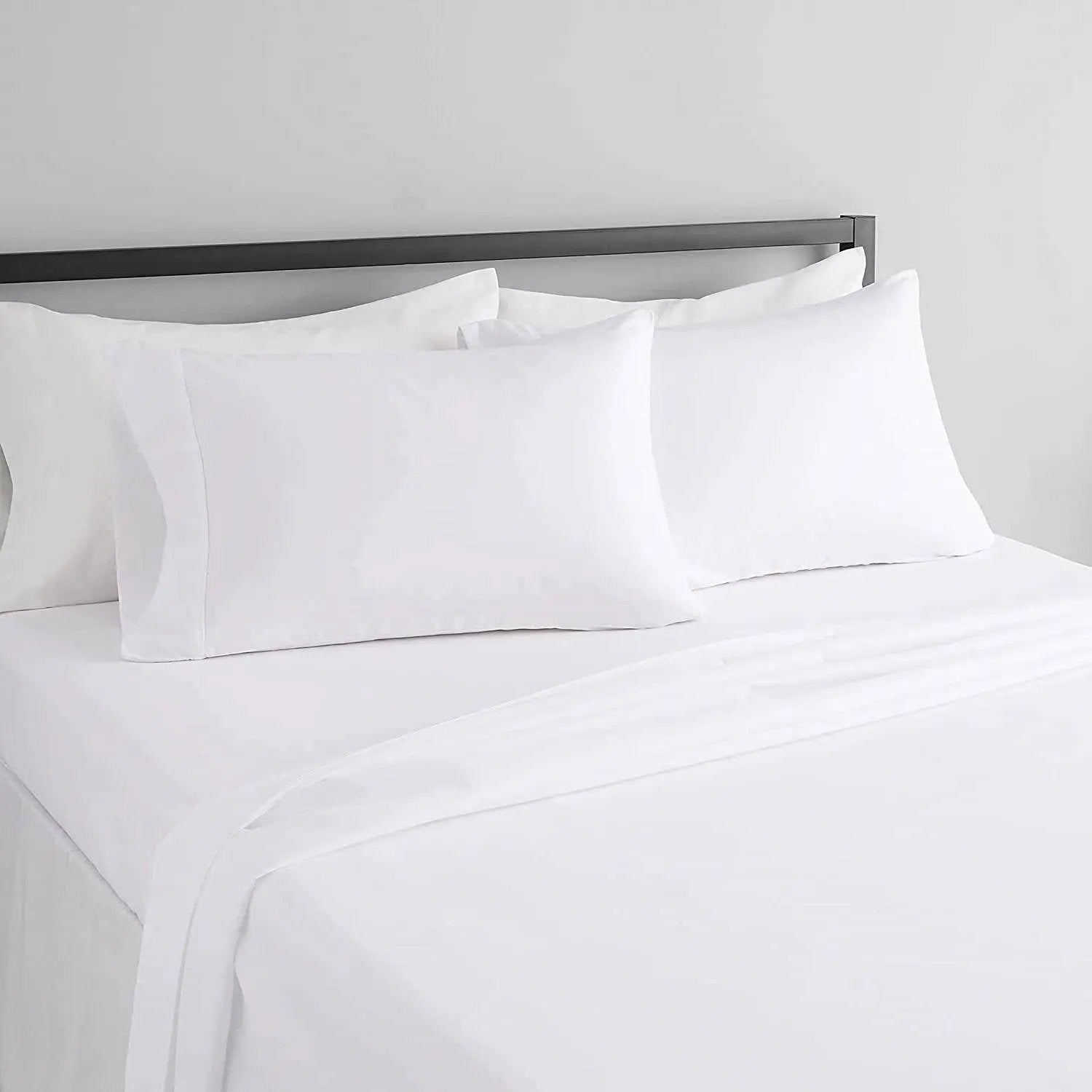 Full 4-Piece Egyptian 100-Percent Cotton 1000 Thread Count Sheet Set - White by HomePacific