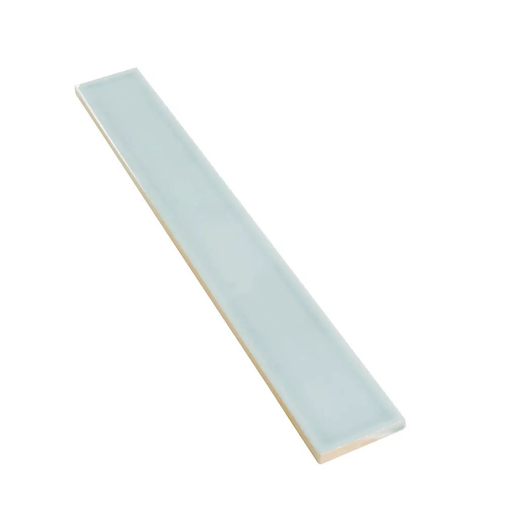 Pastel light Blue 2x16 Glossy Ceramic Subway Tile (50 pack, 10.76 sq ft/case) by Apollo Tile